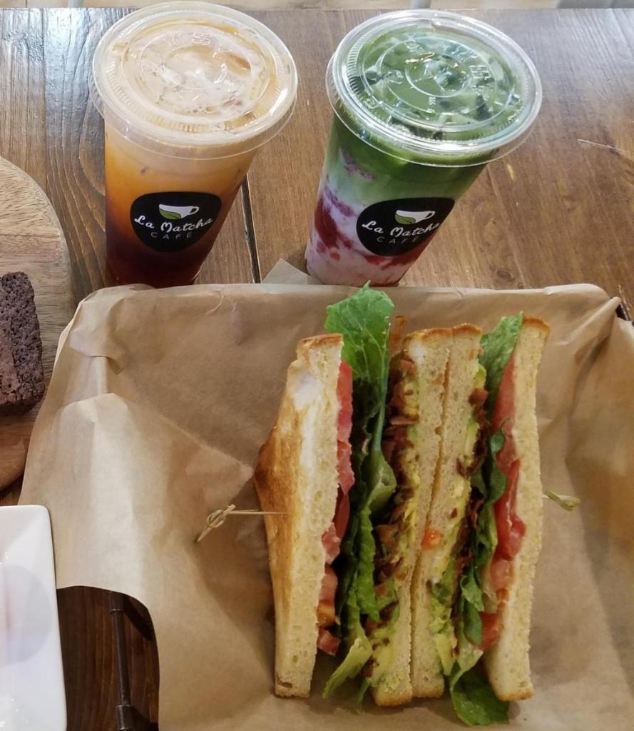 Lunch for Two · Choice of two sandwiches or salad and two specialty drinks.
Option to add boba or lychee jelly to drink.