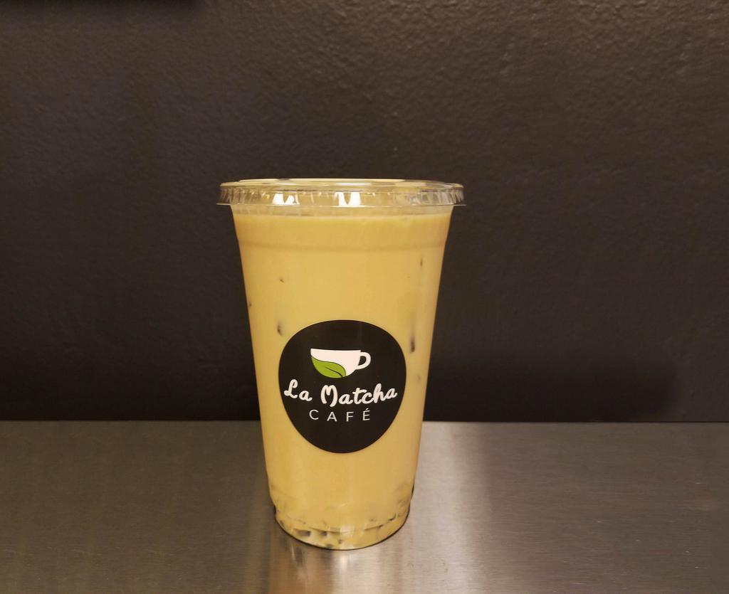 Black Milk Tea · Black tea, housemade simple syrup, and your choice of milk. If no ice is request, extra $1 will be charged. Option to add Boba or Lychee Jelly.