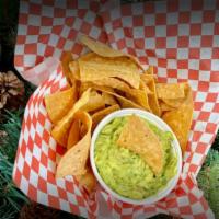 Chips and Guacamole · Tortilla Chips with a side of guacamole 