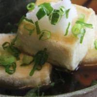 Agedashi Tofu · Fried tofu.