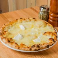 4 Cheese Pizza · Mozzarella, ricotta, Parmesan and fontina cheeses.