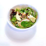 Crave Apple Walnut Salad · Spring mix, sliced apples, dried cranberries, shredded carrots, walnuts, light feta cheese a...