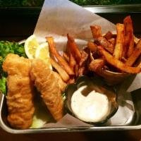 Fish & Chips · Mahi Mahi beer battered paired with our famous homemade fries