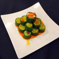 Spicy Pickled Cucumber · Hot and spicy.