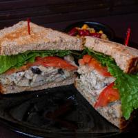 Cran-Raspberry Chicken Salad Sandwich · Grilled Chicken Salad | Dried Cranberries | 9-Grain Bread