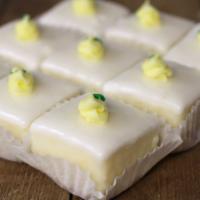 Cake Squares - Rosebuds · Mcentyre's famous yellow layer cake squares with rosebuds - specify a preferred color for ro...