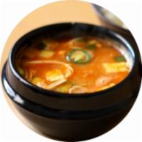 Doenjang Jjigae + Meat Combo · Special Combo (2 items):
1. Bean paste stew with beef, tofu and vegetables.
2. Choice of tra...