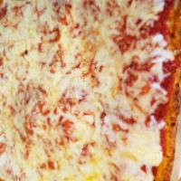 Sicilian Pizza by the Slice · Classic, thick crust Sicilian pizza with sauce and cheese