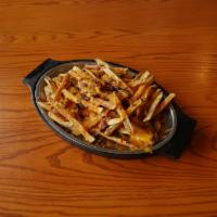 Chili Cheese Fries · Hand cut french fries smothered  with Bogie's Tailgate Chili, cheddar and Jack cheese
