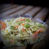 Wasabi Coleslaw · Cabbage, Red Cabbage, Carrots, Edamame & Wasabi
