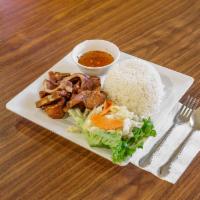 34. Pork Chop with Steamed Rice · Cooked using moist heat. 