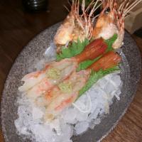 Amaebi Nigiri · Sweet shrimp.