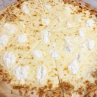 White Pizza · Ricotta and mozzarella cheeses.