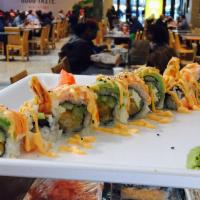 M19. Shrimp Lovers Maki · Double shrimp tempura and cream cheese topped with steamed shrimp, avocado and spicy mayo. 8...