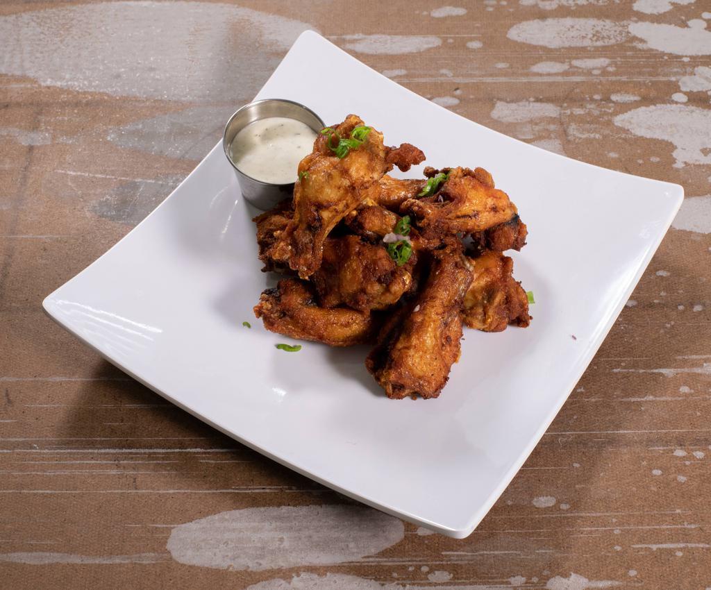 Buffalo Wings · Your choice of sauce and dressing.