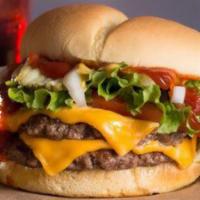 Classic Burger · A classic never goes out of style. 2 beef patties cooked to order, American cheese, lettuce,...