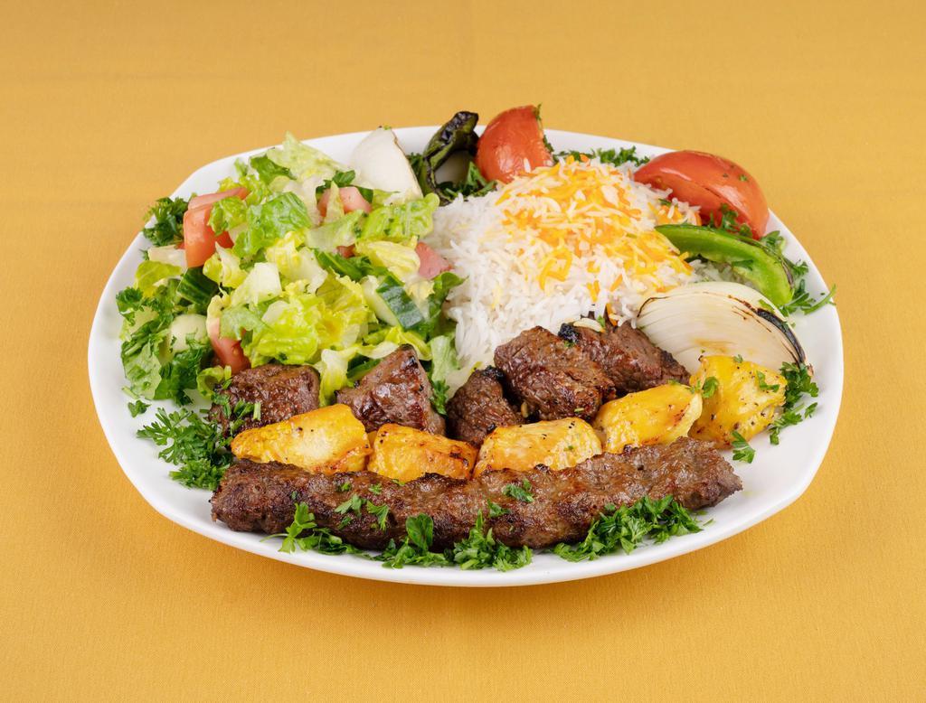 Mixed Grill · Combination of beef, chicken and kaftah kabab.
