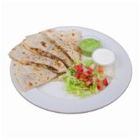 Quesadilla with Meat · flour quesadilla with choice of meat 