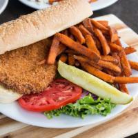  Pork Tenderloin · 1/4 lb. of fresh pork tenderloin breaded and deep fried to perfection. Served with Coach's s...