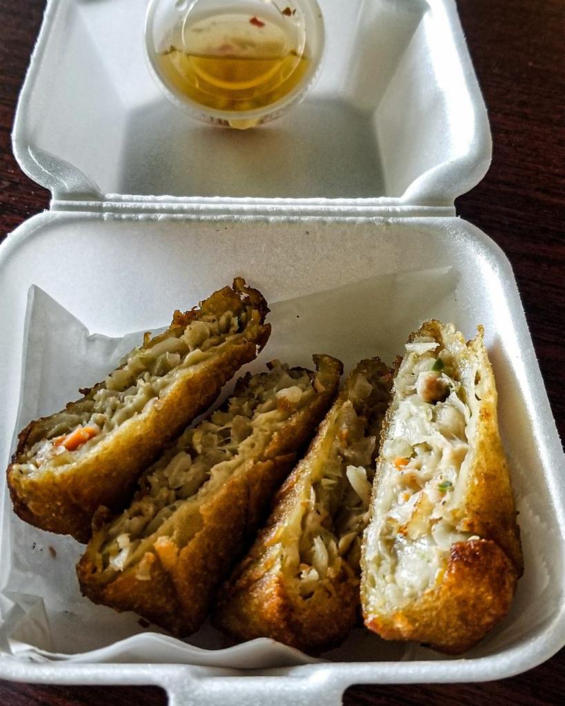 Fried Eggrolls · 2 pieces. Pork and vegetables served with garlic lime fish sauce.