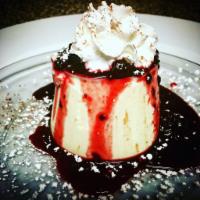 Panna Cotta · Cooked cream, vanilla eggless custard, and berry compote. Served with whipped cream. Gluten ...
