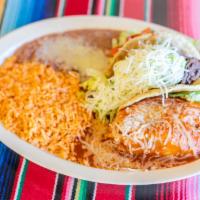 1 Taco and Tamale Combo · Your choice of protein with pico de gallo, served with rice, beans and salsa!