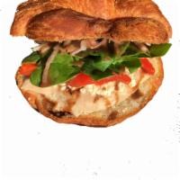 The Greek Chicken Sandwich · Grilled chicken breast, Baby spinach, feta cheese, roasted red peppers, onions and balsamic ...
