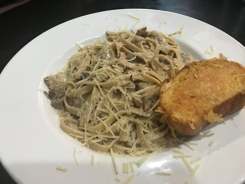 Fettuccine · Wide fettuccine. Tossed with our own Alfredo sauce and sprinkled with Parmesan. Add chicken, add shrimp for an additional charge.