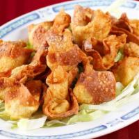 Fried Crab Meat Wonton · Crab meat with cream cheese.