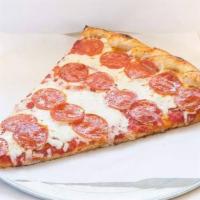 Knock Out Slice with 1 Topping Special · Your choice topping, side salad and drink. 