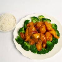 63. General Tso's Chicken · Hot and spicy.