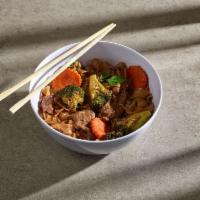 Pad See Ew · Sauteed your choice of meat with flat rice noodle, sweet soy sauce, egg, carrot and Chinese ...