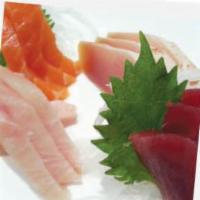 OB Sashimi Combination · 9 pieces. albacole, salmon, yellowtail.