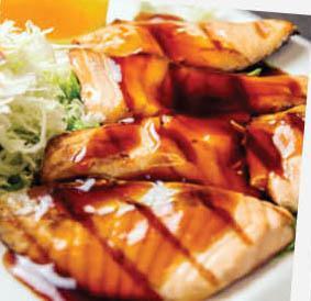 Salmon Teriyaki · Grilled salmon with house sauce.