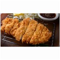 Chicken Katsu · Deep-fried breaded chicken cutlet.