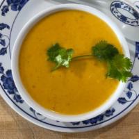 Butternut Squash Soup - Cup · Pureed butternut squash in a creamy coconut curry soup