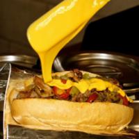 Cheesesteak · Choice of protein, cheese, up to 4 veggies, and up to 2 sauces.