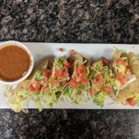 Six Tacos Plate · Meat of choice, salsa, cheese, lettuce, tomatoes, avocado sauce.