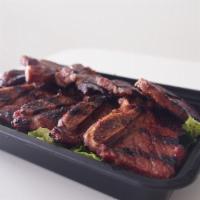 #7. G.Bop La Galbi  · Premium Korean style beef short ribs, marinated and barbequed to perfection; served over a b...