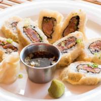Spicy Tuna Tempura Roll · Deep fried spicy tuna with special sauce on the side. 