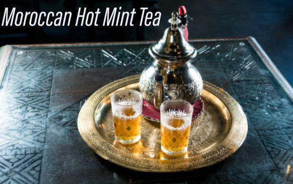 Moroccan green hot tea  · Only @dar essalam , Moroccan green tea with fresh mint and orange blossom 