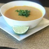 Lentil Soup · Pureed lentils, onion, carrots, and celery.
