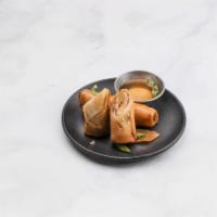 A1. Thai Spring Rolls · Deep fried spring rolls served with Thai sweet and sour sauce. Choice of pork or vegetable.
