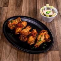 Phoenix Wings · 8 Piece. Served with 3 sauces: 1) Chili Sauce 2) Garlic Pepper Sweet Soy Sauce 3) Teriyaki S...