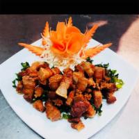 Bangkok pork · Marinated pork belly, served with tamarind sauce