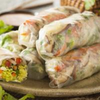 24. Goi Cuon Bo Nuong · 2 pieces. 2 fresh beef spring rolls with house peanut sauce.