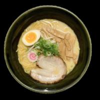 Miso Tonkotsu Ramen · House made chicken broth with tonkotsu & soy bean paste flavor. Topped with pork chashu, egg...