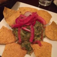 GUACAMOLE · Avocado spiked with fresh lime juice and pico de gallo. 

Elevate your guacamole with Jicama...