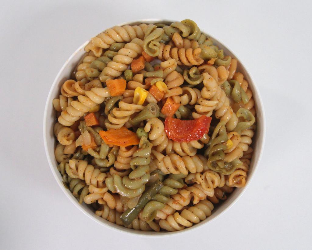 Rasta Pasta · Fresh vegetables sauteed with pasta and fresh herbs
