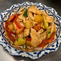 Sweet n' Sour · tomatoes, onion, pineapples, bell pepper, scallion, cucumber sautéed with chef tomatoes sauc...